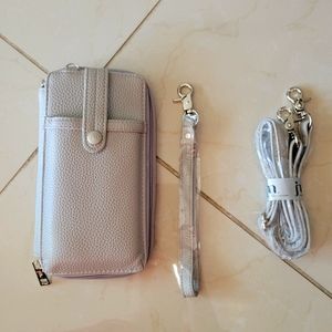 Jessica Moore crossbody/wristlet wallet